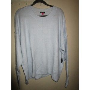 Vince Camuto NWT Center seam crew neck blue sweater